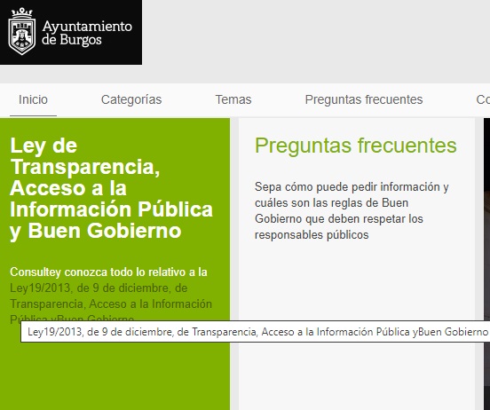 Portal de transparencia Ayuntamiento de Burgos